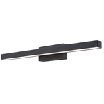 Brock Color-Select Bathroom Vanity Light - Black / Frosted