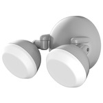 Daniel Color-Select Outdoor Wall Light - Textured Gray / White