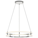 Gemini Color-Select Pendant - Painted Nickel / White
