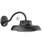 Gilbert Color-Select Outdoor Wall Light - Black / Clear