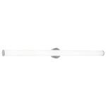 Leia Color-Select Non-Dim Bathroom Vanity Light - Satin Nickel / Frosted