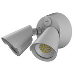 Pratt Color-Select Outdoor Spot Wall Light - Textured Gray / Clear