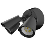 Pratt Color-Select Outdoor Spot Wall Light - Black / Clear