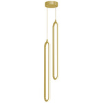 Sienna Round Color-Select Multi Light Pendant - Gold / White