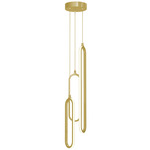 Sienna Round Color-Select Multi Light Pendant - Gold / White