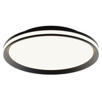 Sona Color-Select Ceiling Flush Light - Black / Frosted