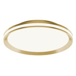 Sona Color-Select Ceiling Flush Light - Satin Brass / Frosted