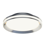 Sona Color-Select Ceiling Flush Light - Satin Nickel / Frosted