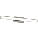 Tonya Color-Select Bathroom Vanity Light - Satin Nickel / White