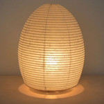 Paper Moon Table Lamp - Steel / Washi Paper