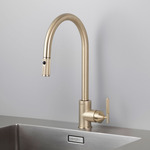 Kitchen Faucet Pull Out With Dual Spray - Brass