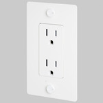 Buster + Punch Complete Metal Duplex Outlet - White