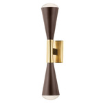 Barcelona Wall Sconce - Brass / Bronze / Etched Glass