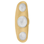 Bezel Wall Light - Vintage Brass / Etched Glass