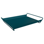 Alto Metal Tray with Handles - Acapulco Blue