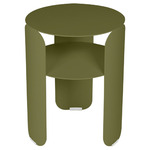 Bebop Side Table with Shelf - Pesto