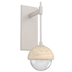 Cabochon Tempo Wall Sconce - Beige Silver / Clear
