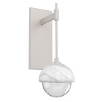 Cabochon Tempo Wall Sconce - Beige Silver / Clear