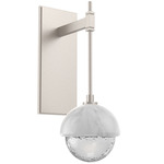 Cabochon Tempo Wall Sconce - Beige Silver / Clear