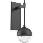 Cabochon Tempo Wall Sconce - Matte Black / Clear