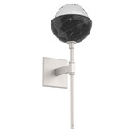 Cabochon Belvedere Wall Sconce - Beige Silver / Clear
