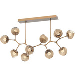 Luna Modern Branch Chandelier - Novel Brass / Bronze Floret