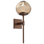 Luna Belvedere Wall Sconce - Burnished Bronze / Bronze Geo