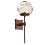 Luna Belvedere Wall Sconce - Burnished Bronze / Amber Zircon