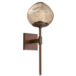 Luna Belvedere Wall Sconce - Burnished Bronze / Bronze Zircon
