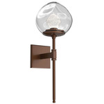 Luna Belvedere Wall Sconce - Burnished Bronze / Clear Zircon