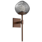 Luna Belvedere Wall Sconce - Burnished Bronze / Smoke Zircon