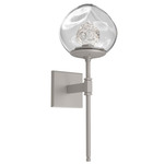 Luna Belvedere Wall Sconce - Beige Silver / Clear Floret