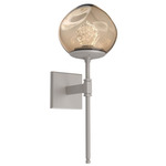Luna Belvedere Wall Sconce - Beige Silver / Bronze Zircon