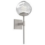 Luna Belvedere Wall Sconce - Beige Silver / Clear Zircon