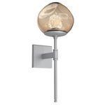 Luna Belvedere Wall Sconce - Classic Silver / Bronze Floret