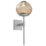 Luna Belvedere Wall Sconce - Classic Silver / Bronze Geo