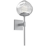 Luna Belvedere Wall Sconce - Classic Silver / Clear Zircon
