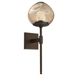 Luna Belvedere Wall Sconce - Flat Bronze / Bronze Floret