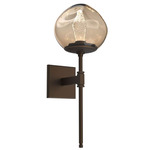 Luna Belvedere Wall Sconce - Flat Bronze / Bronze Geo