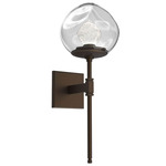 Luna Belvedere Wall Sconce - Flat Bronze / Clear Zircon