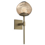 Luna Belvedere Wall Sconce - Gilded Brass / Bronze Floret