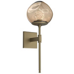 Luna Belvedere Wall Sconce - Gilded Brass / Bronze Zircon