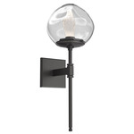 Luna Belvedere Wall Sconce - Graphite / Clear Geo