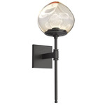 Luna Belvedere Wall Sconce - Graphite / Amber Zircon