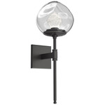 Luna Belvedere Wall Sconce - Graphite / Clear Zircon