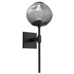 Luna Belvedere Wall Sconce - Matte Black / Smoke Geo