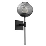 Luna Belvedere Wall Sconce - Matte Black / Smoke Zircon