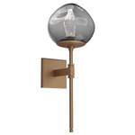 Luna Belvedere Wall Sconce - Novel Brass / Smoke Geo
