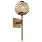 Luna Belvedere Wall Sconce - Novel Brass / Bronze Zircon