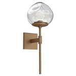 Luna Belvedere Wall Sconce - Novel Brass / Clear Zircon